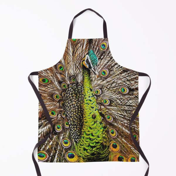 Item preview, The Green Peafowl Oil Paint, Cute Oil Paint Green Peacock, Indonesian Peafowl, Pavo Muticus Portrait designed and sold by Paintcorner.