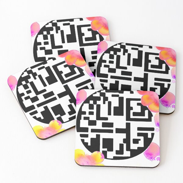 Item preview, Pattern: Watercolor and QR code designed and sold by EBotto1.