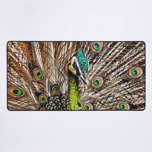Item preview, The Green Peafowl Oil Paint, Cute Oil Paint Green Peacock, Indonesian Peafowl, Pavo Muticus Portrait designed and sold by Paintcorner.