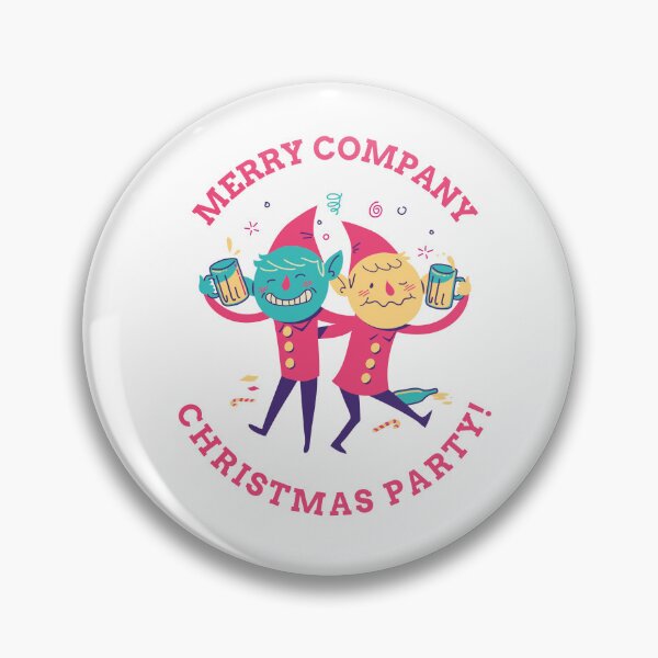 Item preview, Company Office Christmas Party Drinking Elves designed and sold by WonderfullyDC.