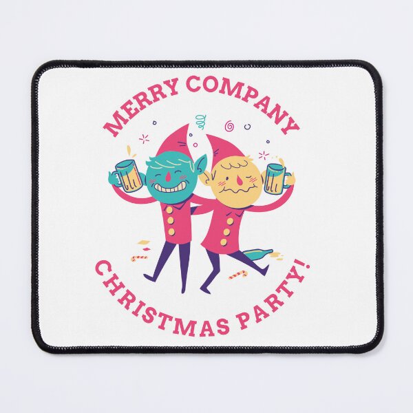 Item preview, Company Office Christmas Party Drinking Elves designed and sold by WonderfullyDC.