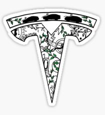 tesla logo Sticker