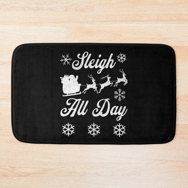 Item preview, Sleigh All Day Christmas, Black and White, Snowflakes designed and sold by artfulnotebook.
