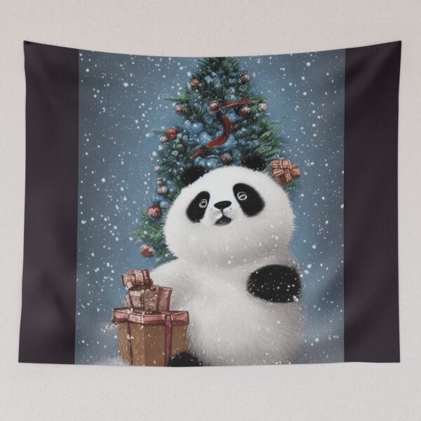 Item preview, Don't open until Christmas, Panda 2 designed and sold by i-cottagedesign.