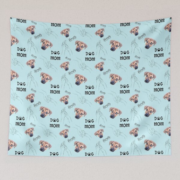 Item preview, Hockey The Pup Dog Mom - Seamless Pattern designed and sold by Mepatch.