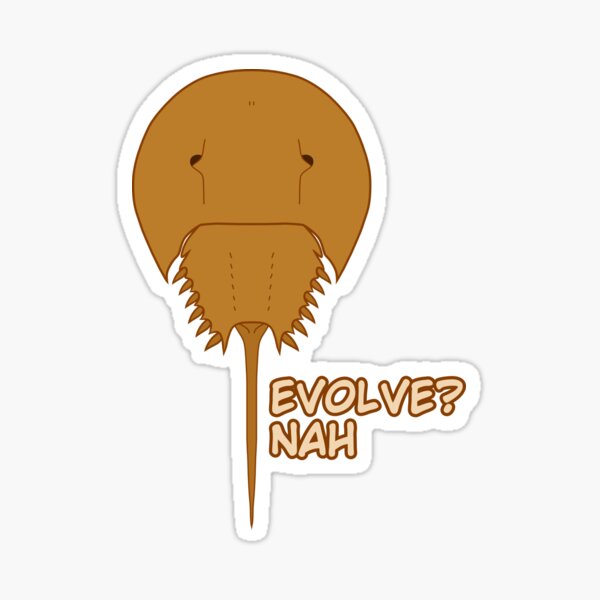 Item preview, Horseshoe Crab Evolve? Nah (Vertical) designed and sold by havensea.