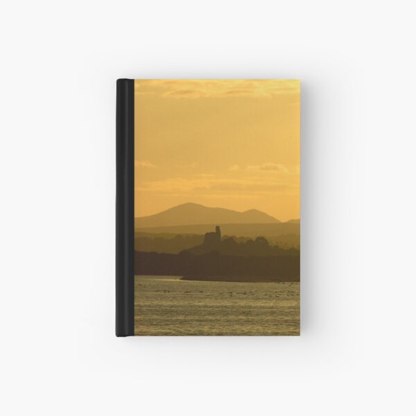 Twilight over Derryveagh mountains - with O'Doherty Castle from Inch Level Hardcover Journal