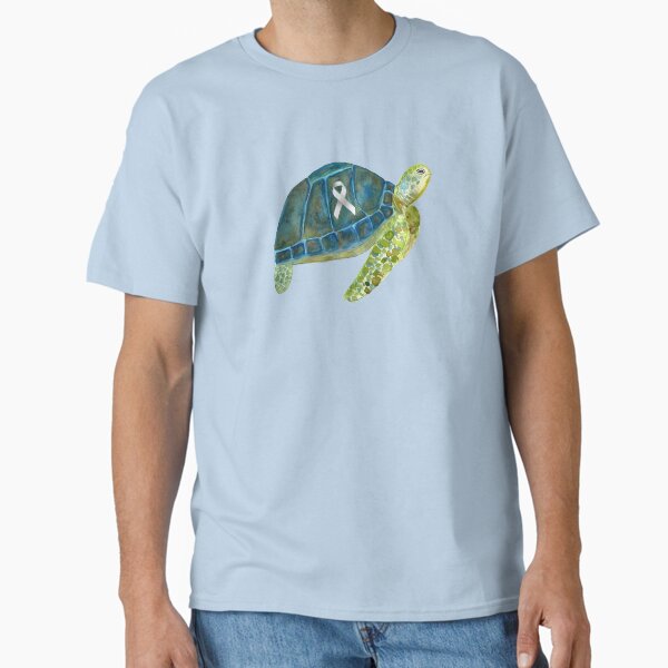 Item preview, Sea turtle raising awareness for lung cancer designed and sold by Sherryjh.