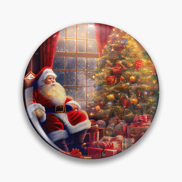 Item preview, Santa relaxing by fireplace designed and sold by Patrick Edwards.