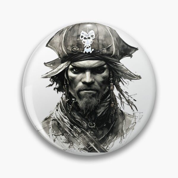 Item preview, Copy of Ink image of a pirate designed and sold by Gala-life1.