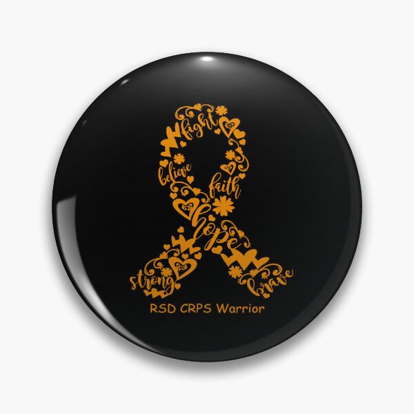Item preview, RSD CRPS Warrior - RSD CRPS Ribbon Strong Hope Believe Fight Faith Brave designed and sold by CansellBar.