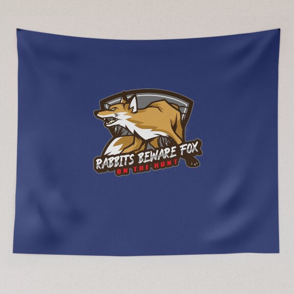 Item preview, Rabbits Beware Fox on the hunt designed and sold by BWBCCREATIONS.