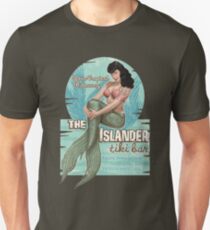 The Islander Tiki Bar - Bettie Page Mermaid Unisex T-Shirt