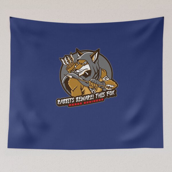 Item preview,  Rabbits Beware -This Fox means business designed and sold by BWBCCREATIONS.