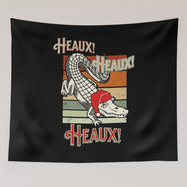 Item preview, Louisiana Christmas Cajun Christmas Funny Alligator Santa, Heaux designed and sold by artfulnotebook.