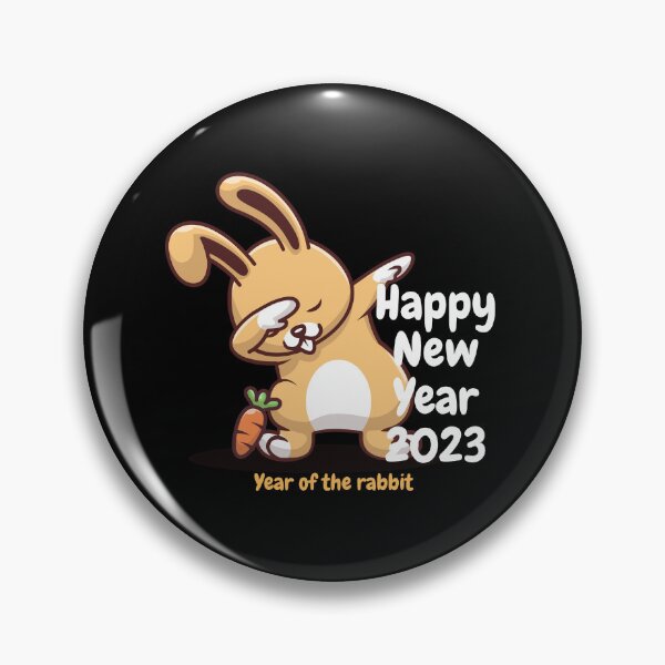 Item preview, Happy New Year 2023, the year of the rabbit, can be worn to celebrate the new year as a whole family or a party among friends. designed and sold by P-De-Design.