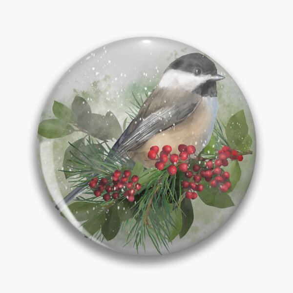 Item preview, Chickadee Christmas designed and sold by The Willow Of  Rain City.