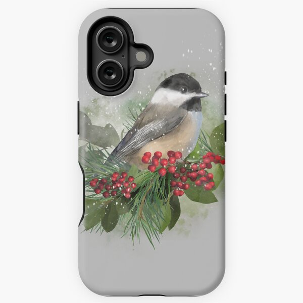 Item preview, Chickadee Christmas designed and sold by The Willow Of  Rain City.