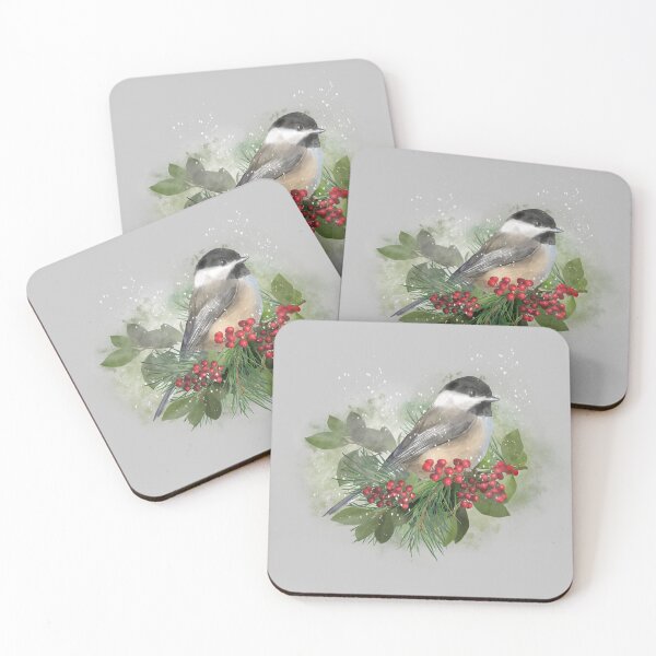 Item preview, Chickadee Christmas designed and sold by The Willow Of  Rain City.
