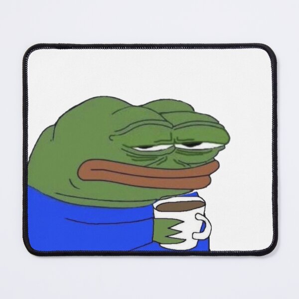 Item preview, Annoyed Coffee Pepe designed and sold by SpaceBabe.