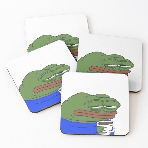 Item preview, Annoyed Coffee Pepe designed and sold by SpaceBabe.