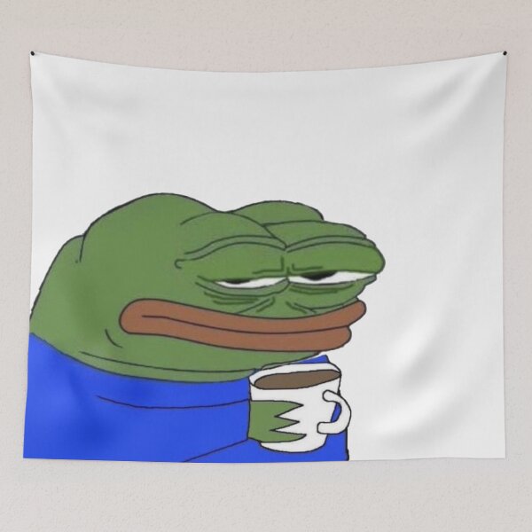 Item preview, Annoyed Coffee Pepe designed and sold by SpaceBabe.