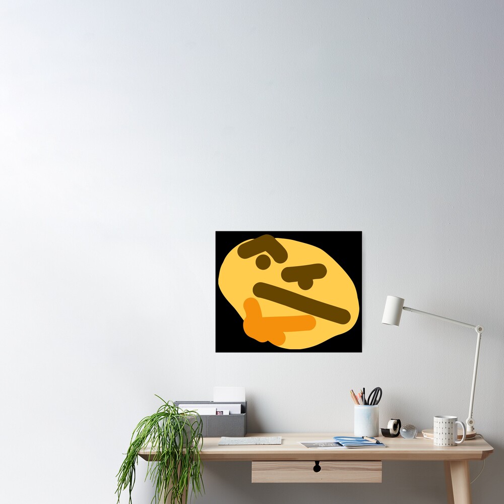 Thonkin' Funny Discord Emoji I'm Thinking Meme T-shirt 