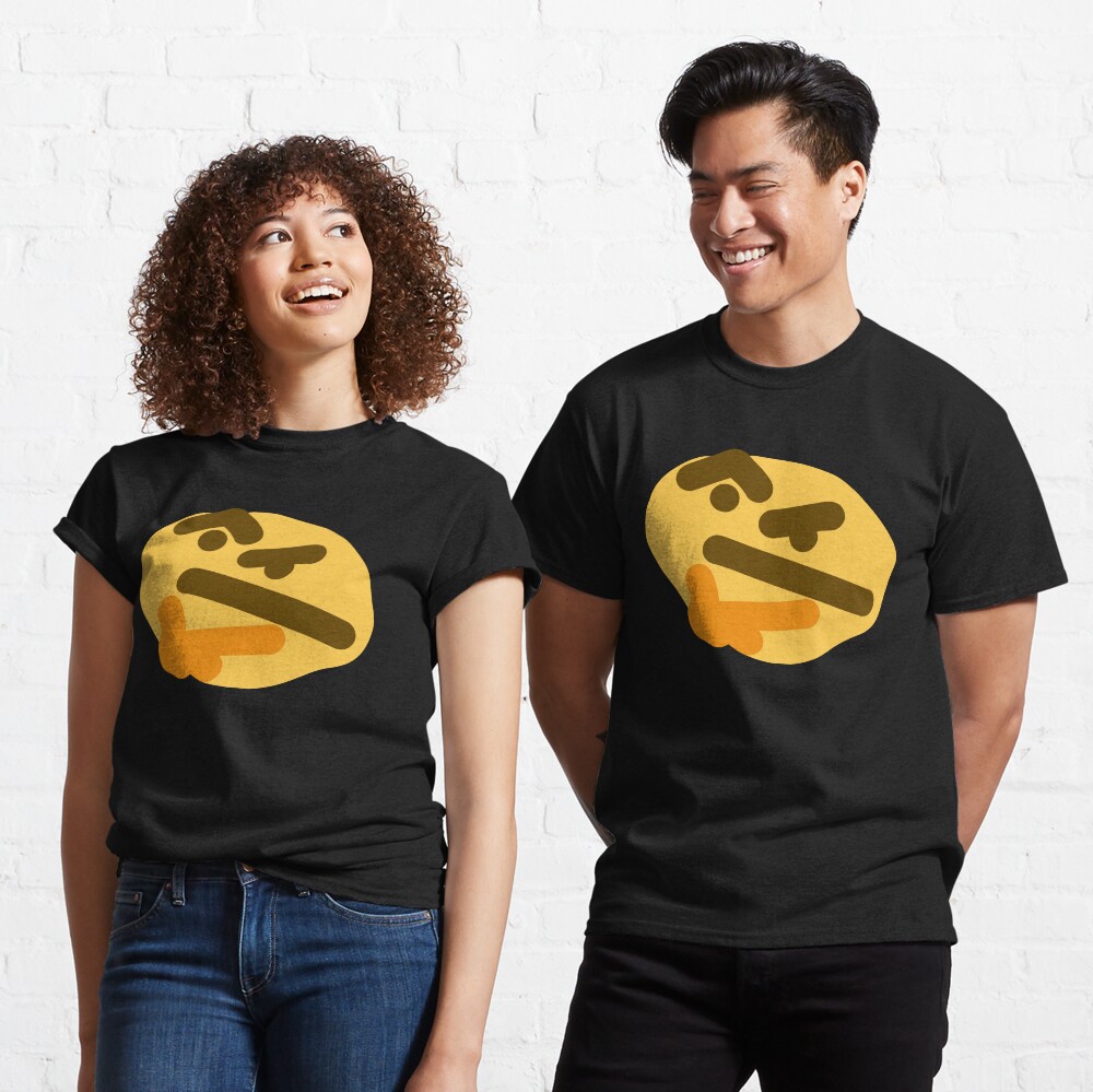 Thonkin' Funny Discord Emoji I'm Thinking Meme T-shirt 