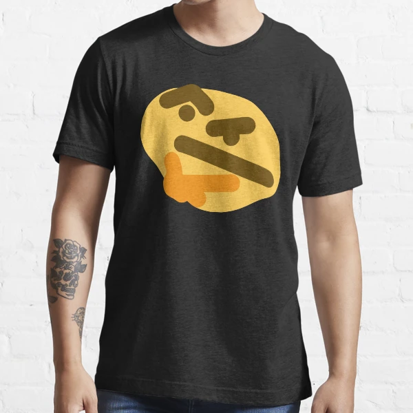 Thonkin' Funny Discord Emoji I'm Thinking Meme T-shirt 