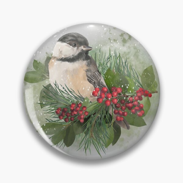 Item preview, Chickadee Christmas 2 designed and sold by The Willow Of  Rain City.