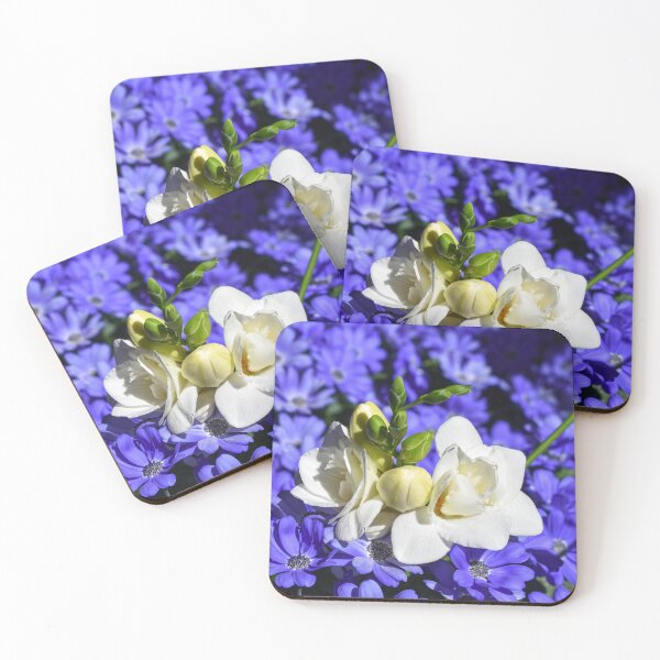 Item preview, freesia on a blanket of blue designed and sold by okomedesign.