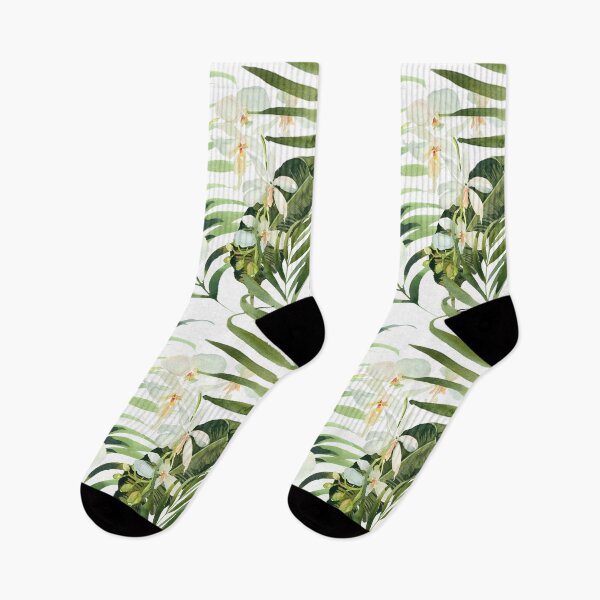 Item preview, White Orchid Flowers Pattern designed and sold by WildAliceArt.