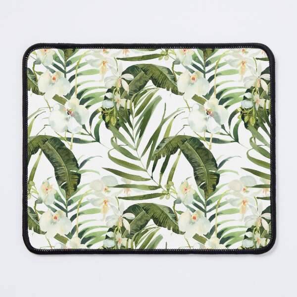 Item preview, White Orchid Flowers Pattern designed and sold by WildAliceArt.