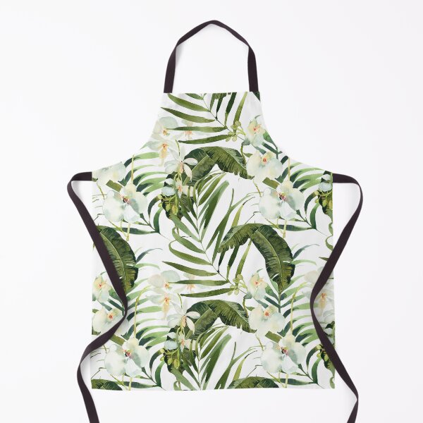 Item preview, White Orchid Flowers Pattern designed and sold by WildAliceArt.