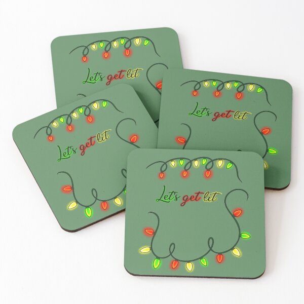 Item preview, Christmas let’s get lit string lights designed and sold by tenannii.