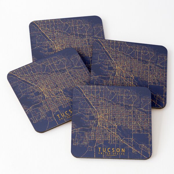 Item preview, Tucson, Arizona, USA Map -  City At Night designed and sold by deMAP.