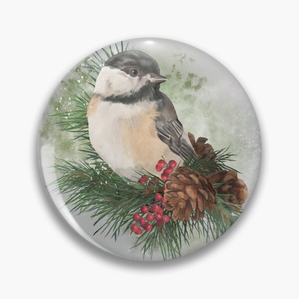 Item preview, Chickadee Christmas 4 designed and sold by The Willow Of  Rain City.