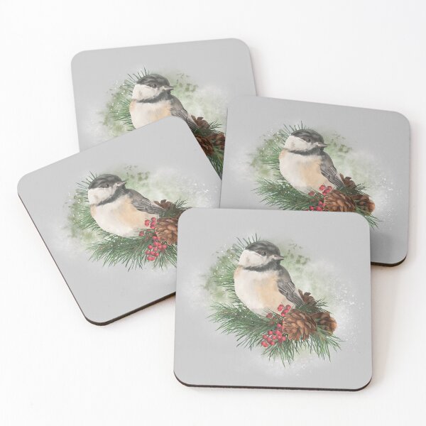 Item preview, Chickadee Christmas 4 designed and sold by The Willow Of  Rain City.