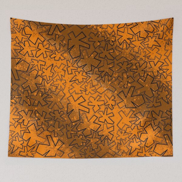 Item preview, Warm Tones Gradient Splatter Paint Floral Pattern  designed and sold by that5280lady.