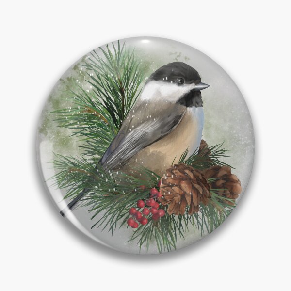 Item preview, Chickadee Christmas 3 designed and sold by The Willow Of  Rain City.