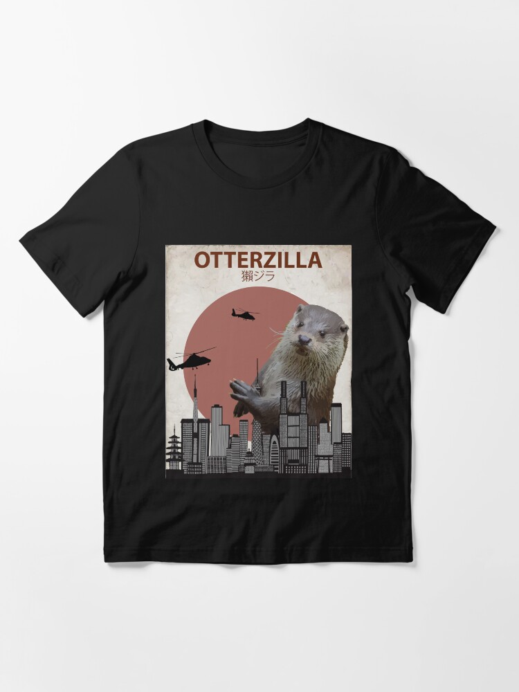 Alternate view of Otterzilla - Giant Otter Monster Essential T-Shirt