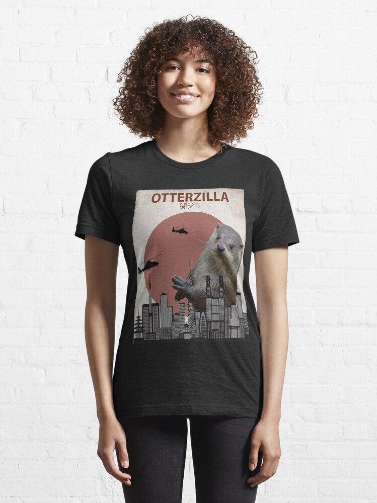 Alternate view of Otterzilla - Giant Otter Monster Essential T-Shirt