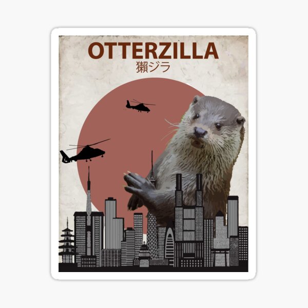 Item preview, Otterzilla - Riesenotter-Monster designed and sold by Animalzilla.