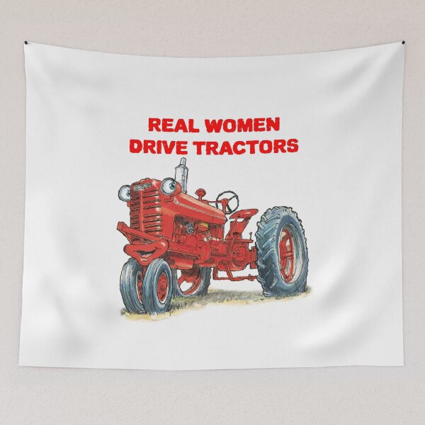 Item preview, Real Women Drive Tractors designed and sold by THEBARNCATSFARM.