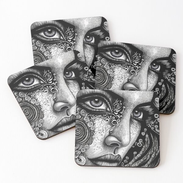 Item preview, Zentangle beauty (1/4) designed and sold by sabantha.
