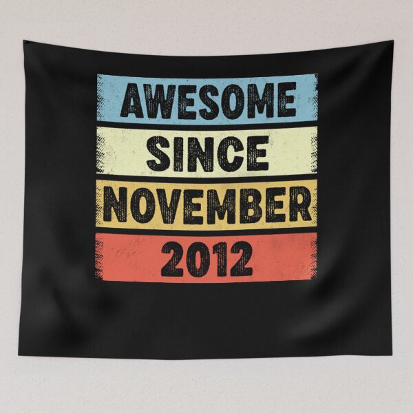 Item preview, 10 Years Old Awesome Since November 2012 10th Birthday T-Shirt designed and sold by GlenWillcut.