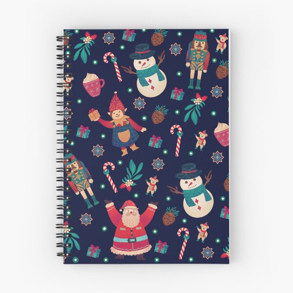 Item preview, Colorful Christmas, beautiful illustration full of Christmas characters like Santa Claus, elves, plush toys, nutcrackers and Christmas tree stars. designed and sold by Malogue.