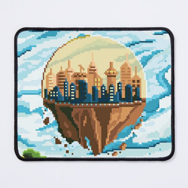 Item preview, Pixelated Floating City designed and sold by HopeDetour.