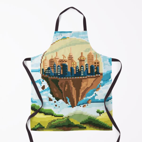 Item preview, Pixelated Floating City designed and sold by HopeDetour.