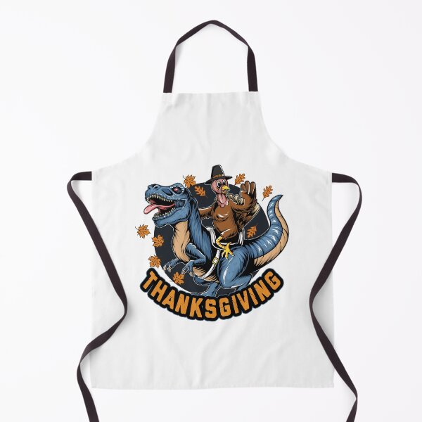Item preview, Funny Turkey riding dinosaur Thanksgiving design designed and sold by donlmartino.
